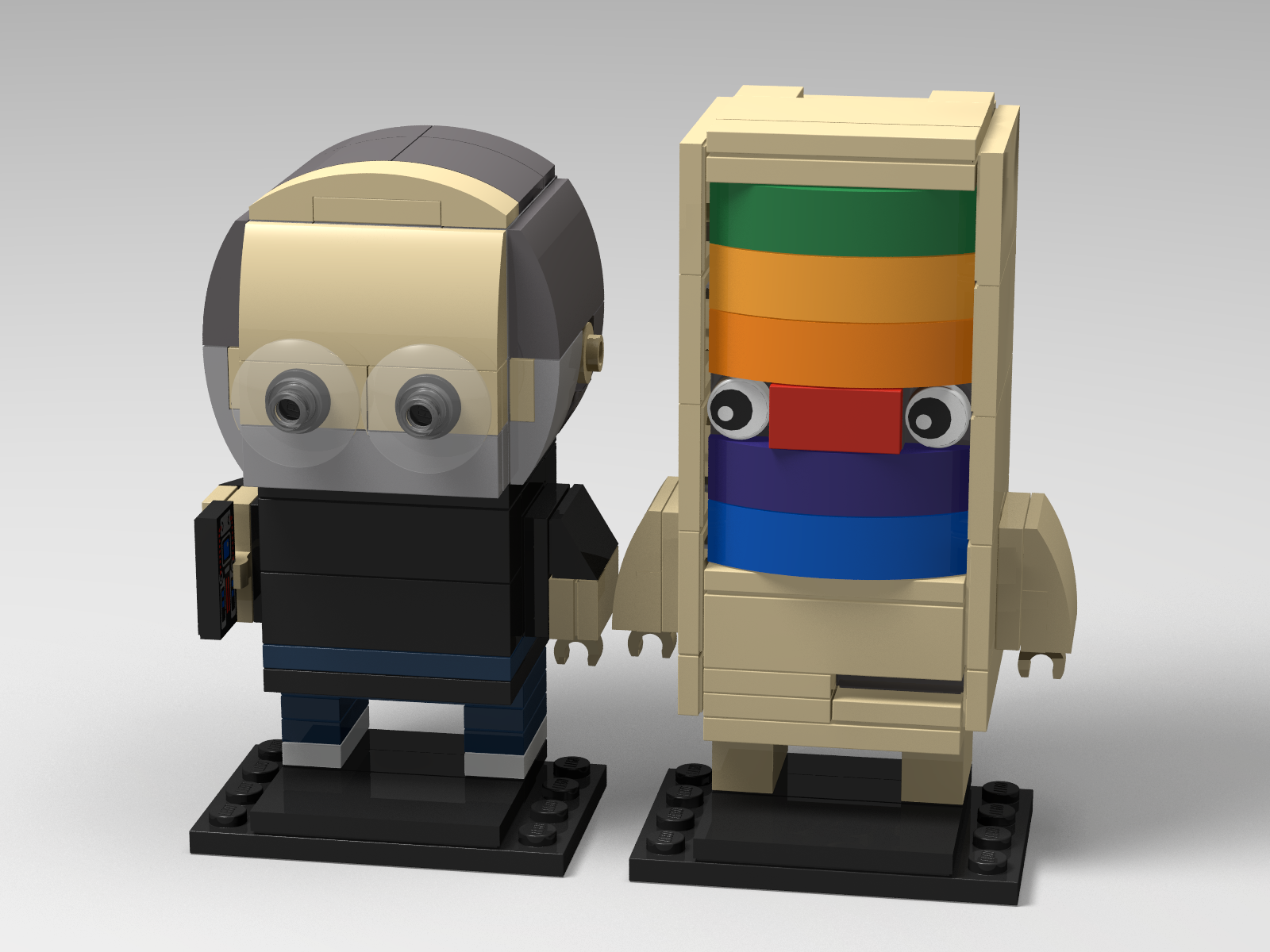 LEGO MOC Steve Jobs Brickheadz by | Rebrickable - Build with LEGO